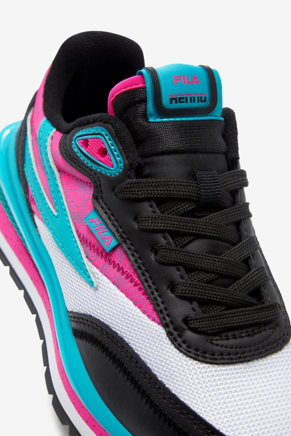 Little Kids\' Renno Black/Pink Glo/White Fila