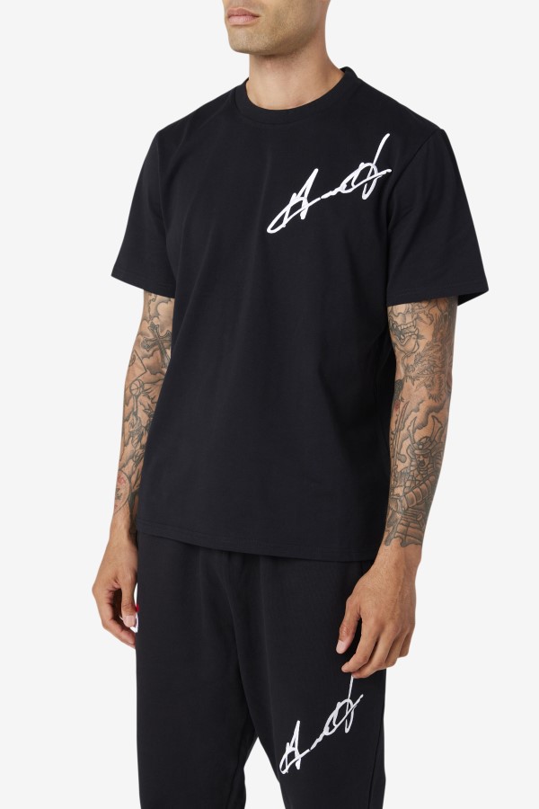 Grant Hill Cormac Tee Black Fila