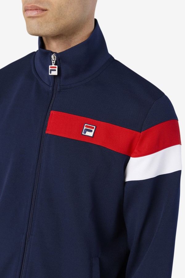 Fila Malcolm Track Jacket Peacoat/Red/White