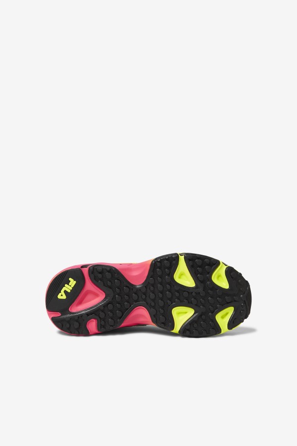 Little Kids\' Ray Tracer Apex Black/Yellow/Deep Pink Fila