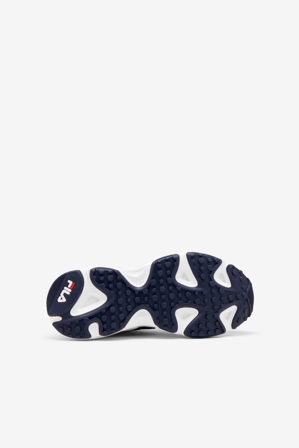 Fila White/Navy/Red big kids\' ray tracer