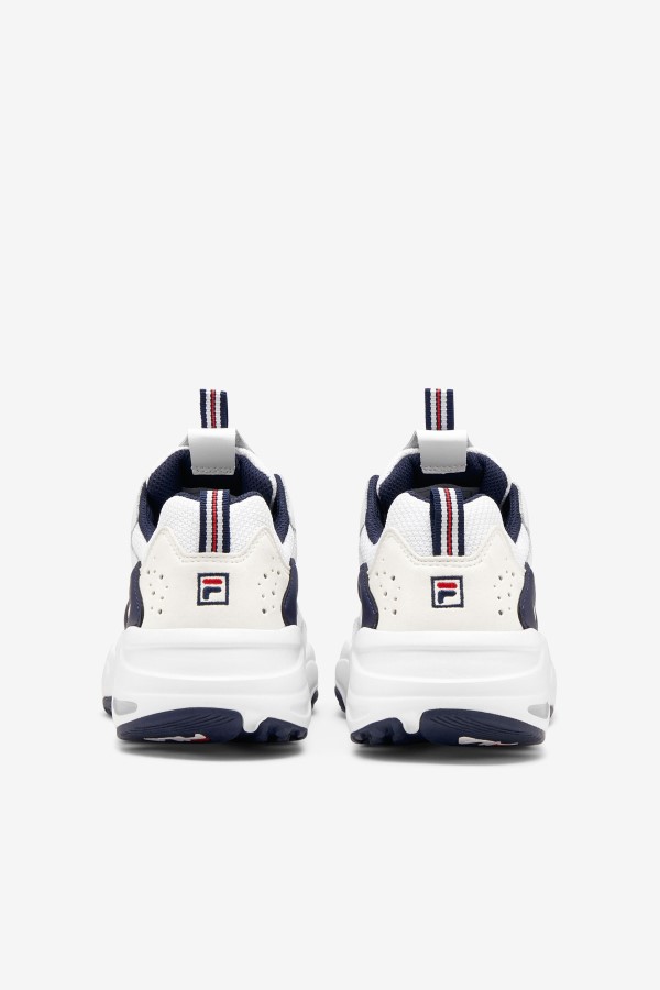 Fila White/Navy/Red big kids\' ray tracer