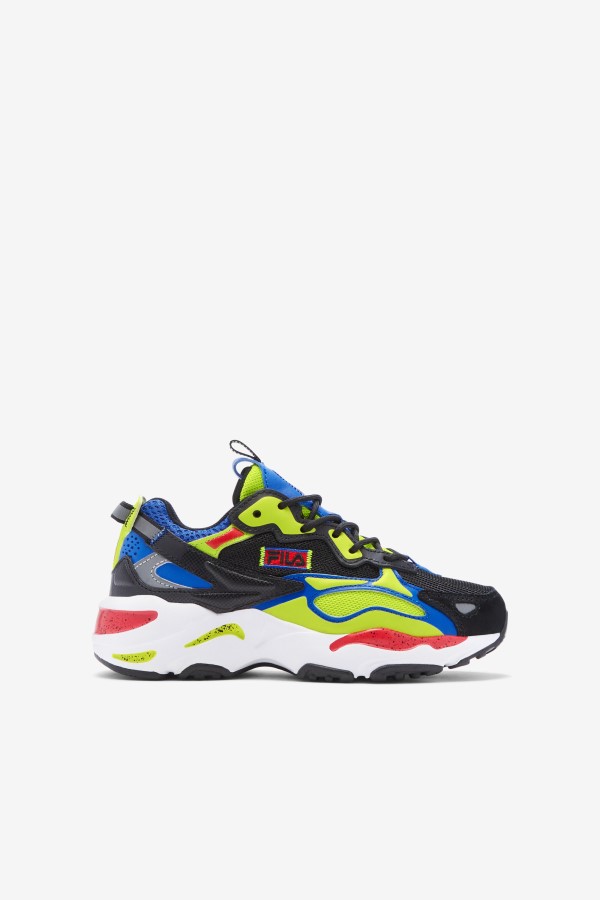 Black/Blue/Red Little Kids' Ray Tracer Apex Fila
