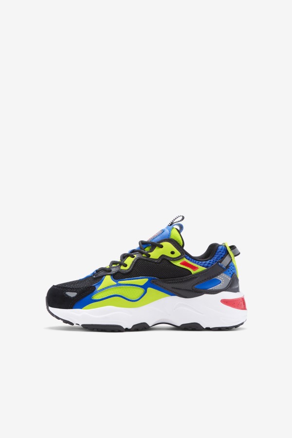 Black/Blue/Red Little Kids\' Ray Tracer Apex Fila