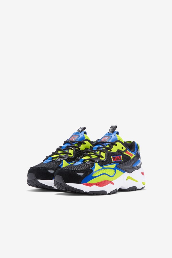 Black/Blue/Red Little Kids\' Ray Tracer Apex Fila