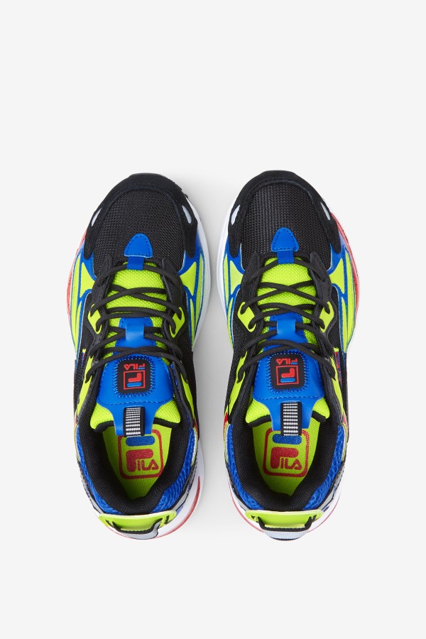Black/Blue/Red Little Kids\' Ray Tracer Apex Fila