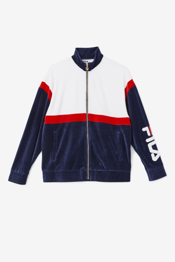 Mansur Velour Jacket Fila Navy/White/Red