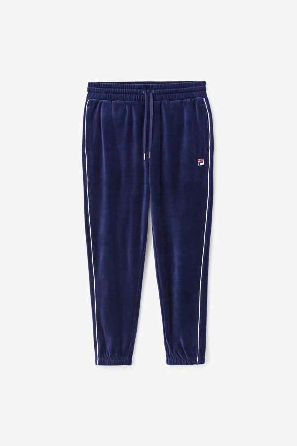 Navy/White/Red Fila Deverall Velour Pant