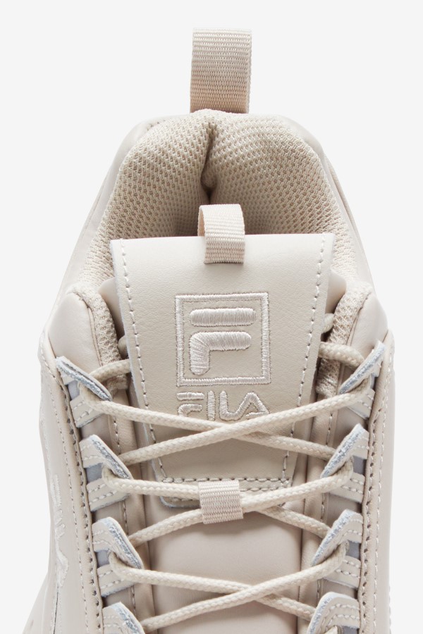 Silver Gray/White Sand Fila Women\'s Disruptor 2 Premium