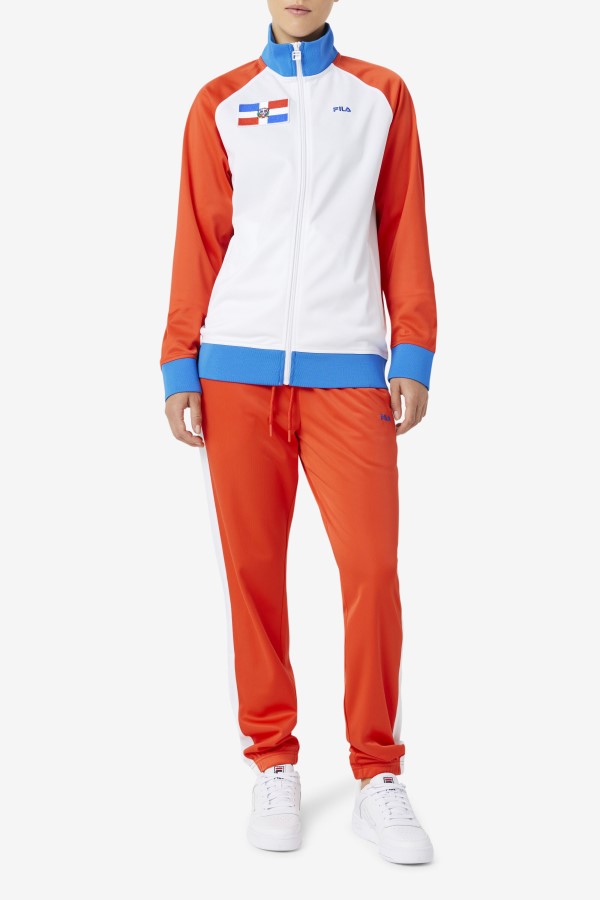 Dominican Republic Pant Fiery Red/White Fila