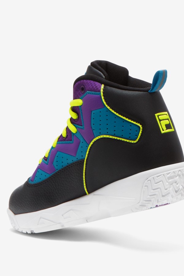 Black/Yellow/Purple Big Kids\' Mb Fila