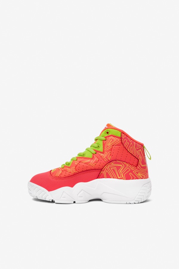 Little Kids\' MB Fila Fiery Coral/White/Lime Punch
