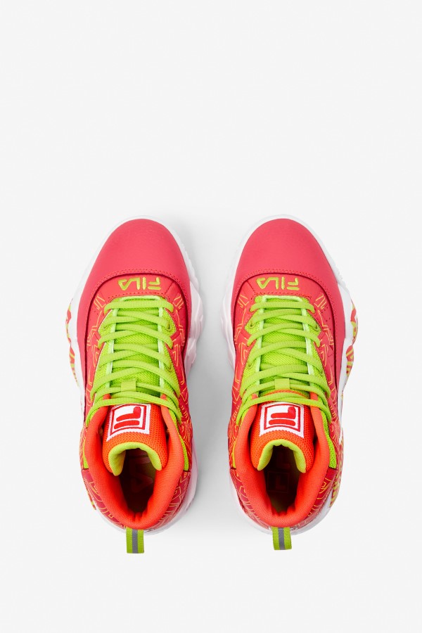 Little Kids\' MB Fila Fiery Coral/White/Lime Punch