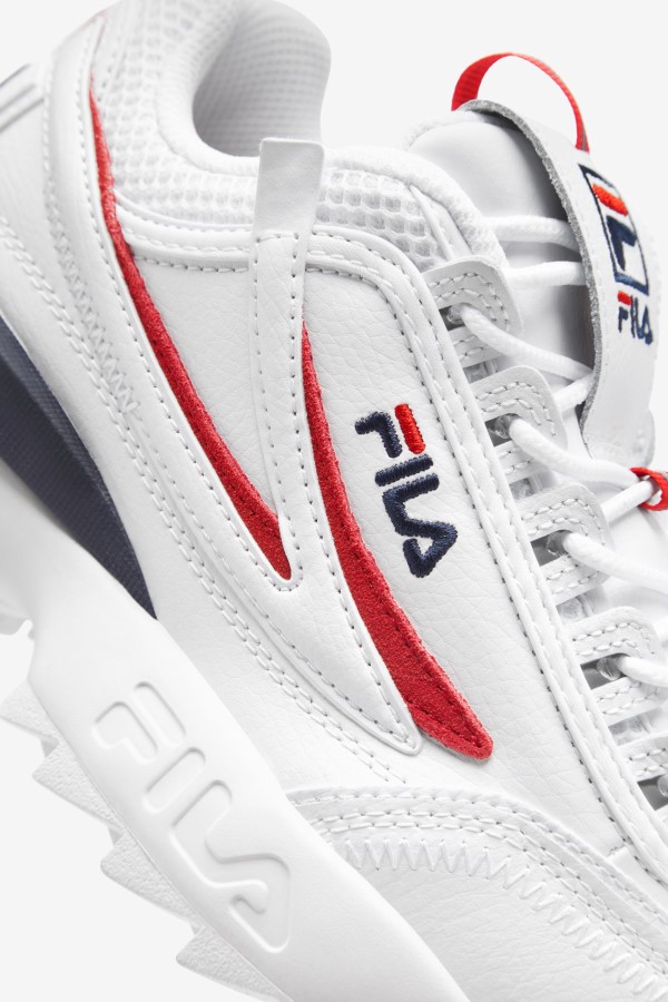 White/Red/Navy Women\'s Disruptor 2 Exp Fila