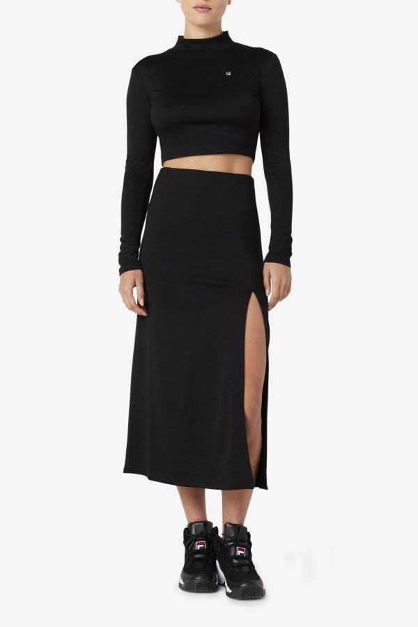Black Fila Luise Turtleneck Top