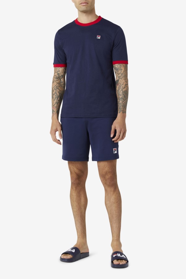 Marconi Ringer Tee Peacoat/Red Fila