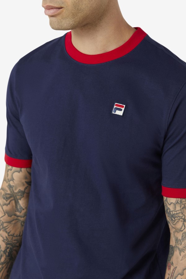 Marconi Ringer Tee Peacoat/Red Fila