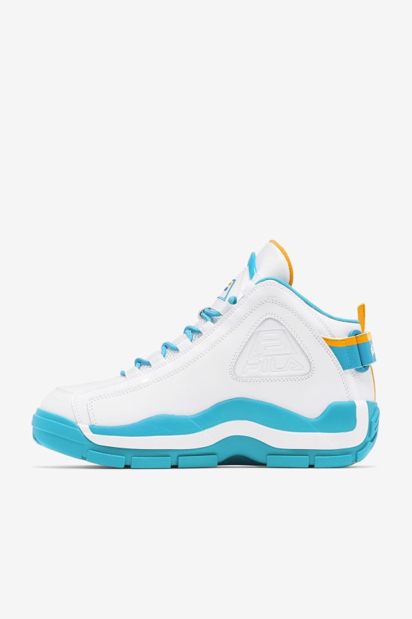 White/Teal/Zinnia Fila Men\'s Grant Hill 2 x Semi-Pro Special