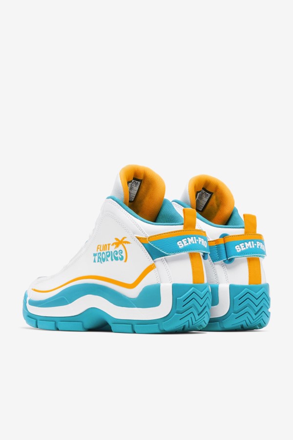 White/Teal/Zinnia Fila Men\'s Grant Hill 2 x Semi-Pro Special