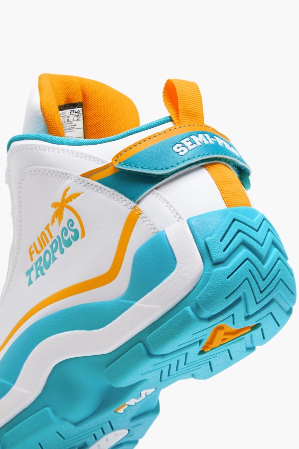 White/Teal/Zinnia Fila Men\'s Grant Hill 2 x Semi-Pro Special