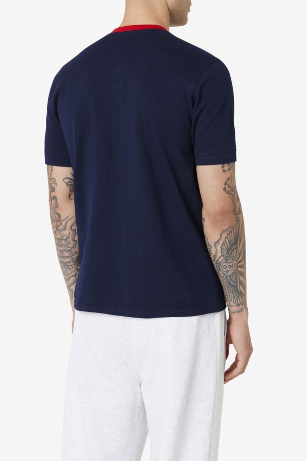 Navy/Red Ralph Henley Fila