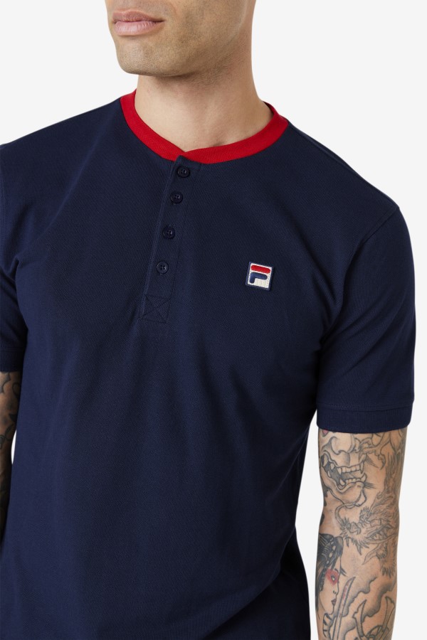 Navy/Red Ralph Henley Fila