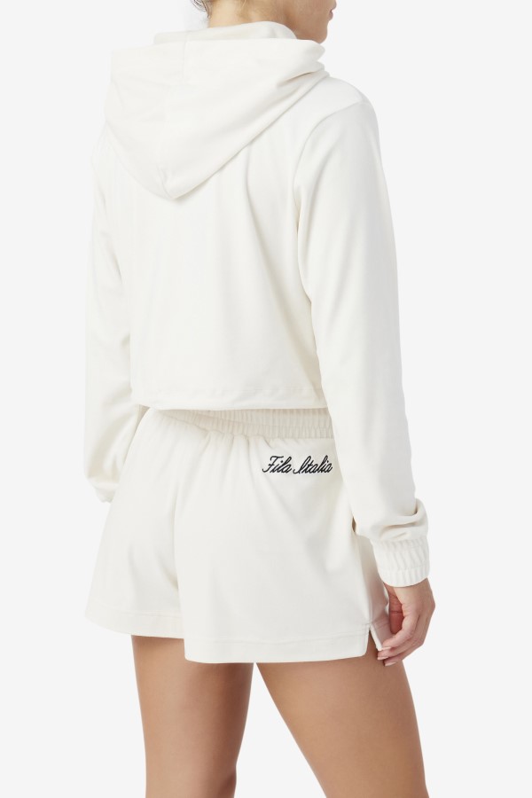 Gardenia/Black Sofia Hoodie Fila