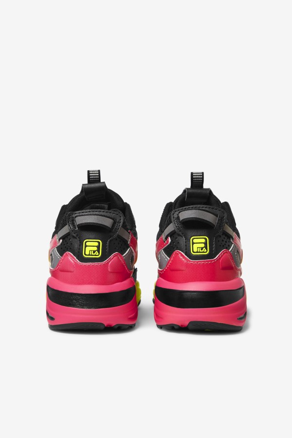Fila Black/Yellow/Deep Pink Big Kids\' Ray Tracer Apex