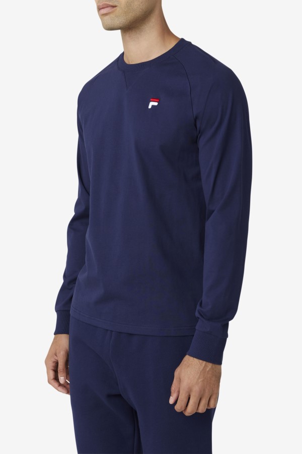 Peacoat Fila Flynn Long Sleeve Tee
