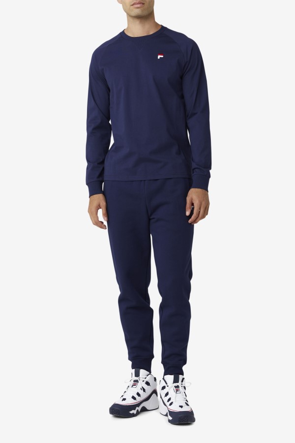Peacoat Fila Flynn Long Sleeve Tee