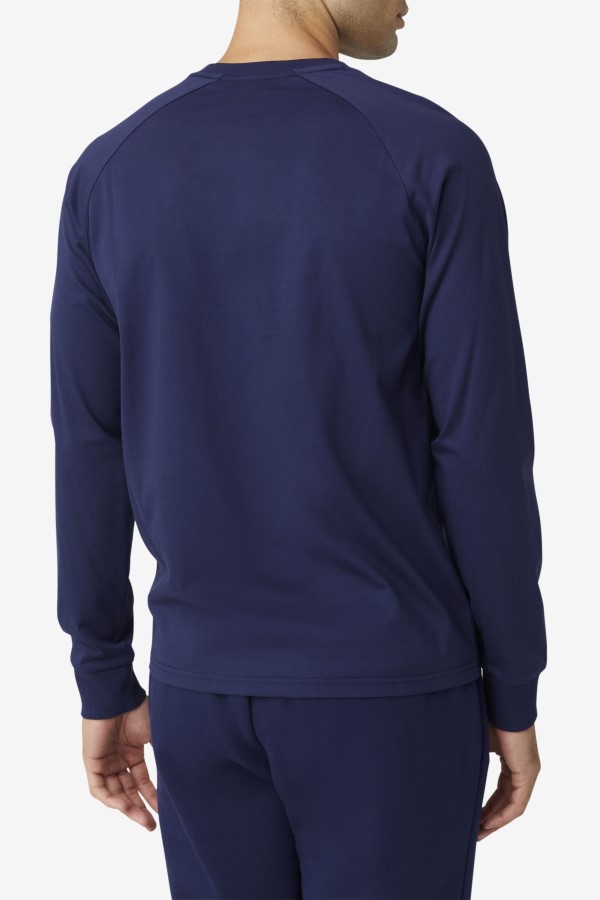 Peacoat Fila Flynn Long Sleeve Tee