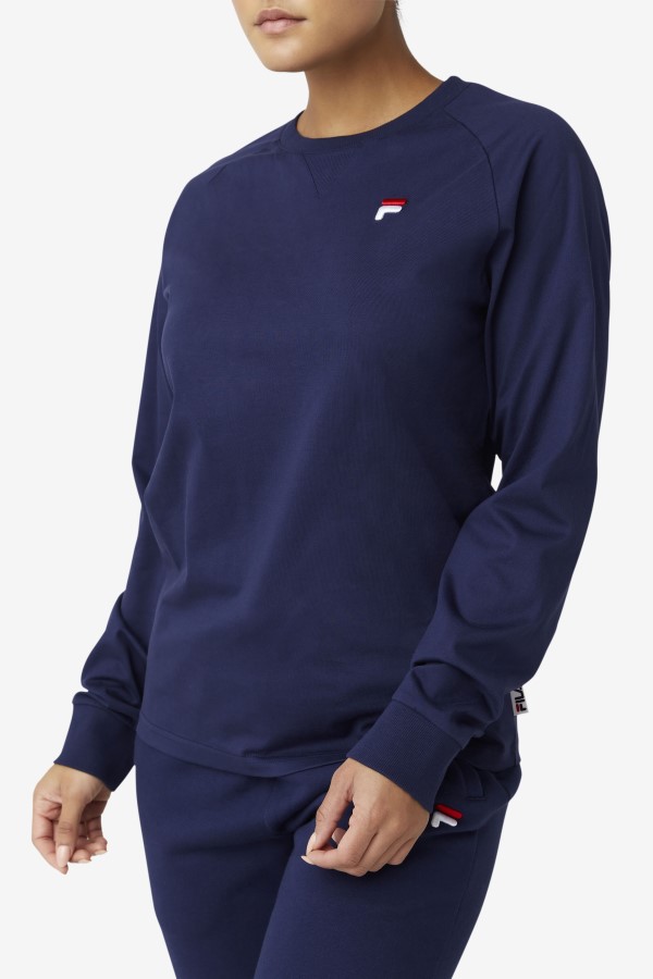 Peacoat Fila Flynn Long Sleeve Tee