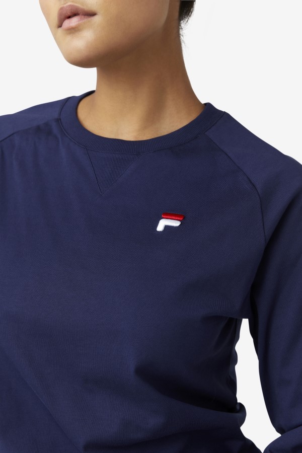 Peacoat Fila Flynn Long Sleeve Tee
