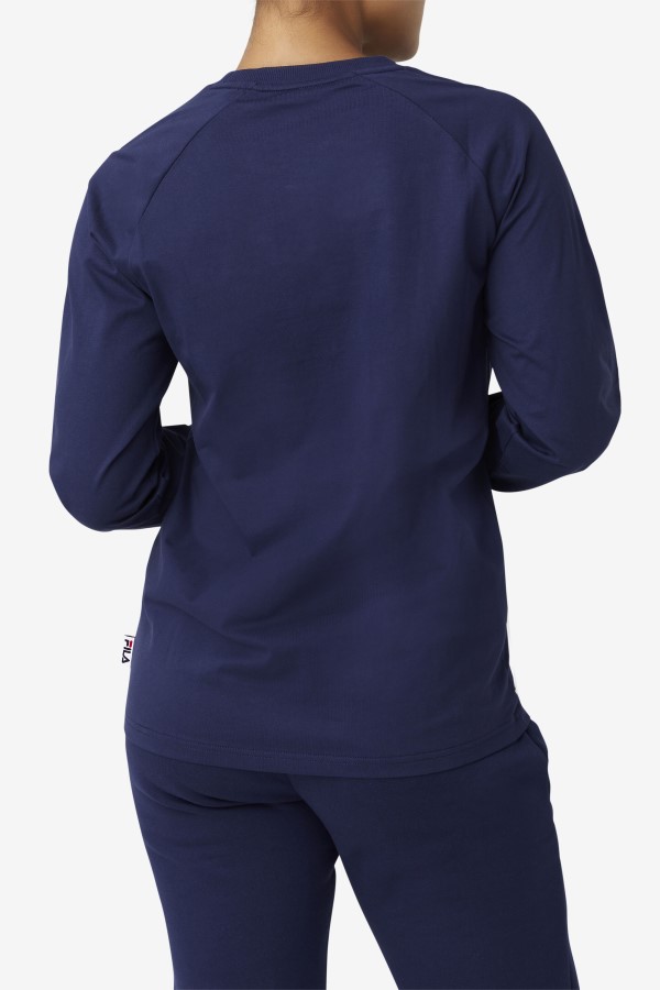Peacoat Fila Flynn Long Sleeve Tee