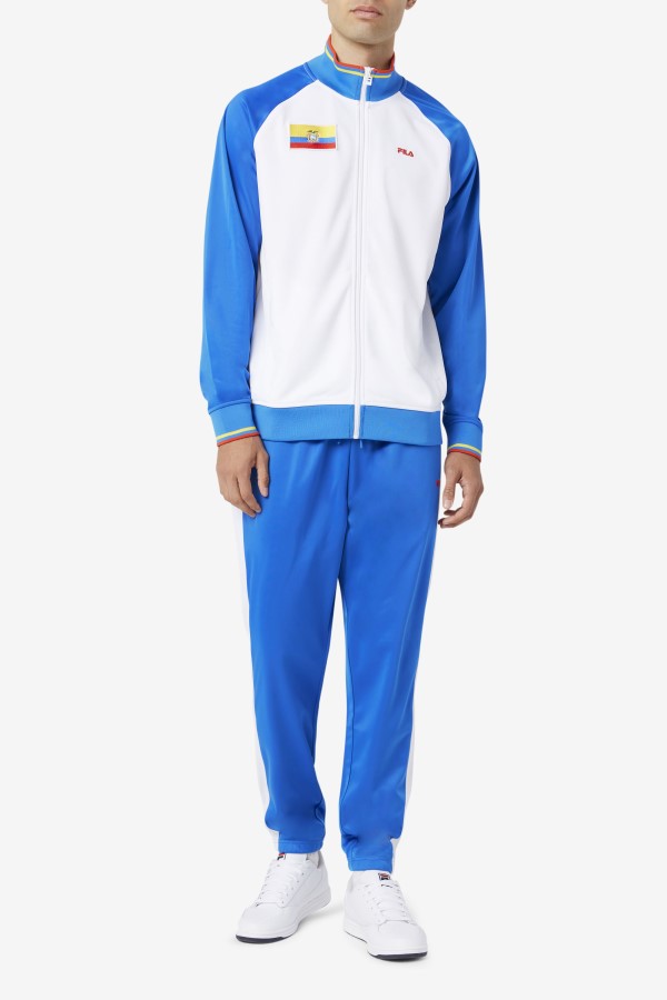 Ecuador Track Pant Blue/White/Fiery Red Fila