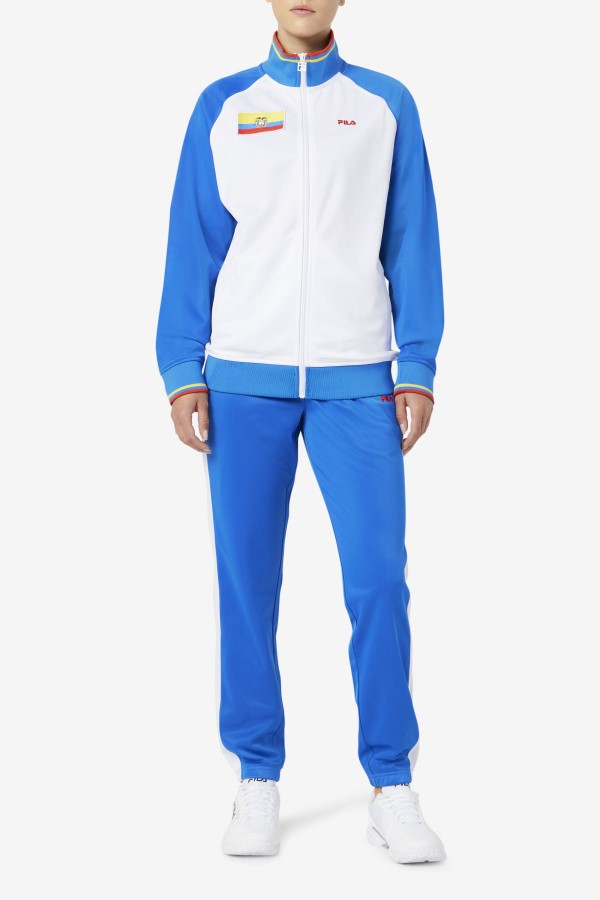 Ecuador Track Pant Blue/White/Fiery Red Fila