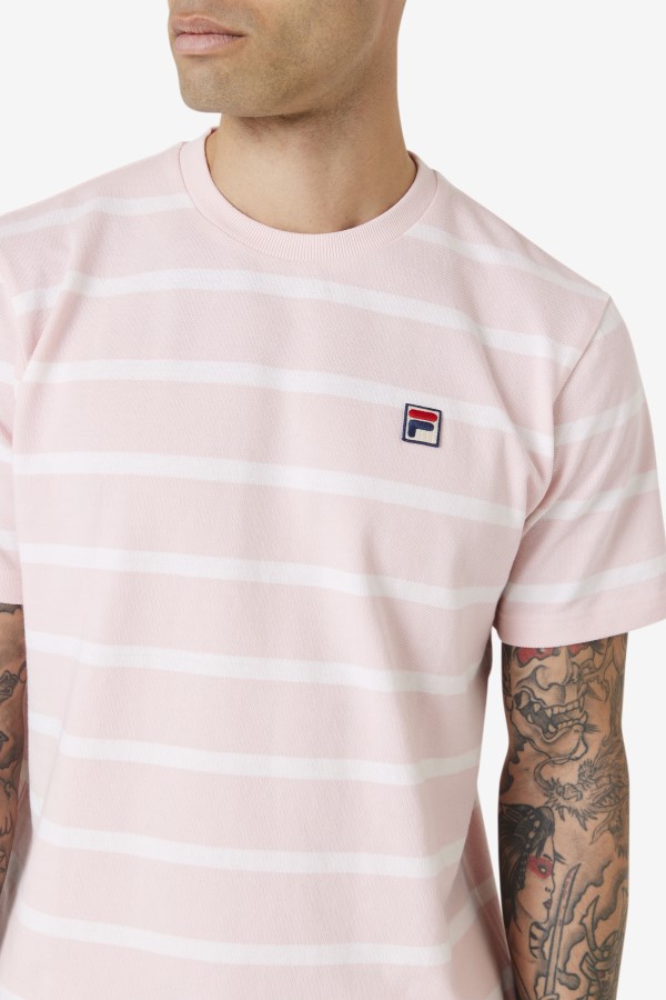 Pink/White Fila Deny Crew