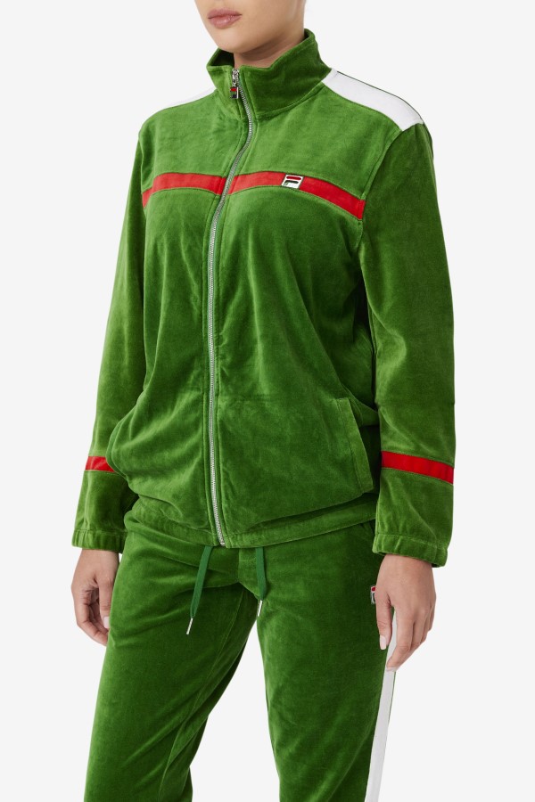 Fila Formal Garden/White/Red Ravid Velour Jacket