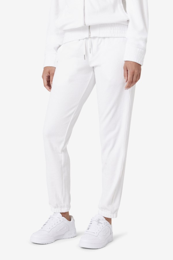 Deverall Velour Pant Fila White