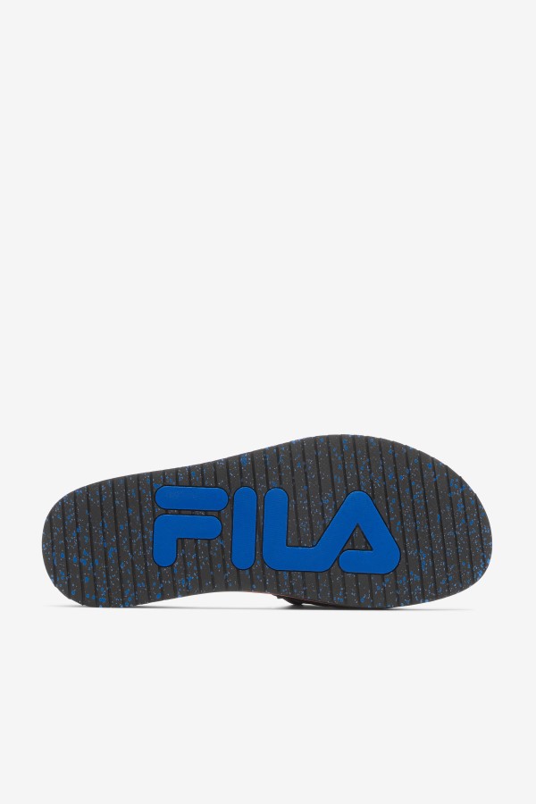 Black/Blue/Red Orange Fila Men\'s Lunar Slide
