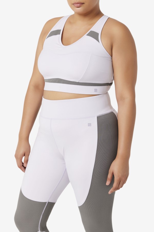 Lavender Blue/Gargoyle Uplift Racerback Sports Bra Fila