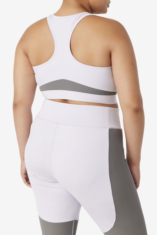 Lavender Blue/Gargoyle Uplift Racerback Sports Bra Fila