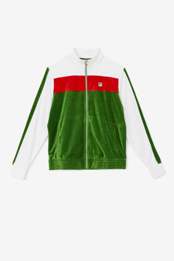 Brice Velour Jacket Formal Garden/White/Red Fila