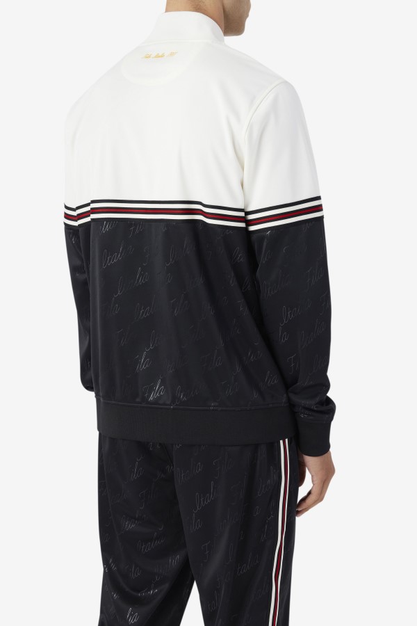 Black/Gardenia/Yellow Ridd Track Jacket Fila