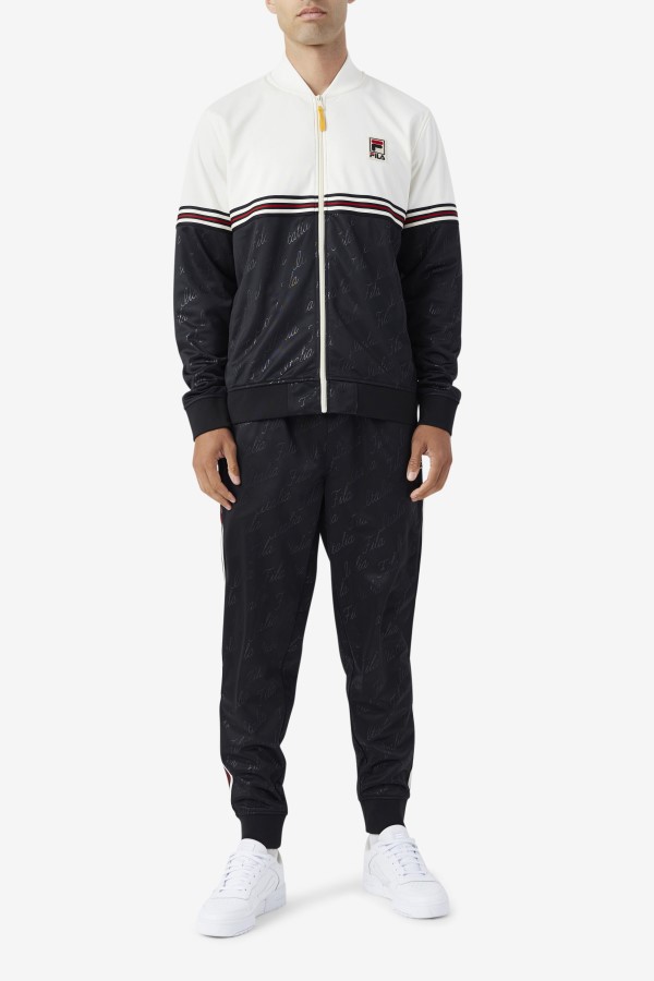 Black/Gardenia/Yellow Ridd Track Jacket Fila