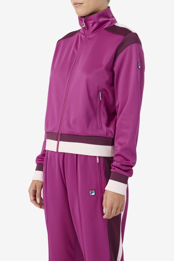 Rouge/Grape Wine/Potpourri Fila Sandy Track Jacket