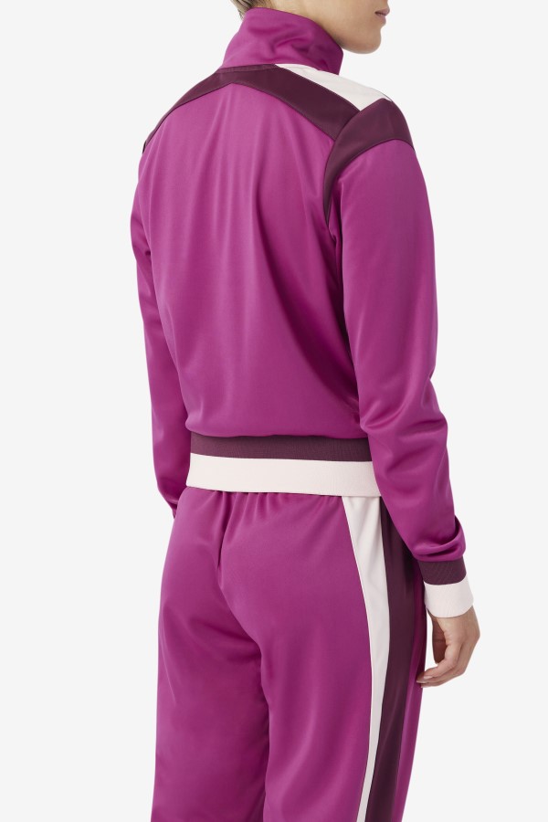 Rouge/Grape Wine/Potpourri Fila Sandy Track Jacket