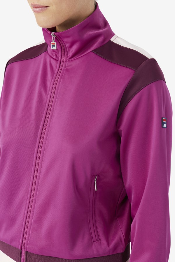 Rouge/Grape Wine/Potpourri Fila Sandy Track Jacket