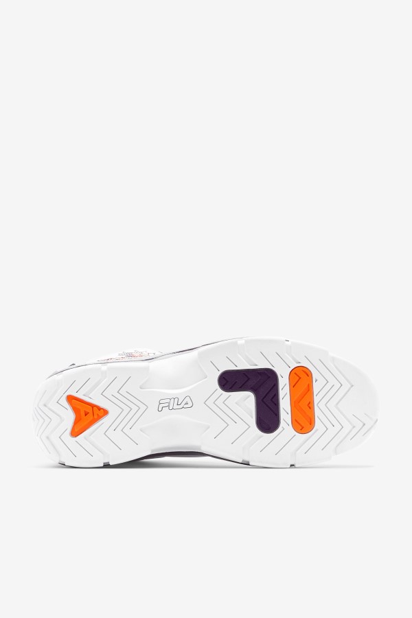Men\'s Grant Hill 2 History White/Purple Pennant/Orange Fila