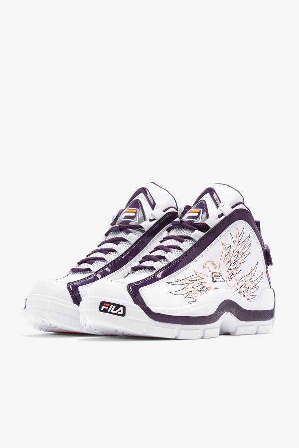 Men\'s Grant Hill 2 History White/Purple Pennant/Orange Fila